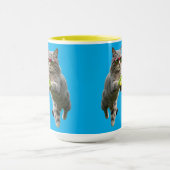 Lustige Tabby-Disc-Golf Tasse (Zentrum)