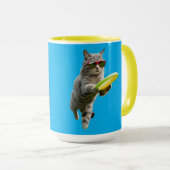 Lustige Tabby-Disc-Golf Tasse (VorderseiteRechts)