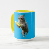 Lustige Tabby-Disc-Golf Tasse (Vorderseite Links)