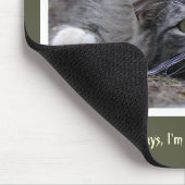 Lustige Tabby-Katze, die geht, diese Mausunterlage Mousepad (Ecke)