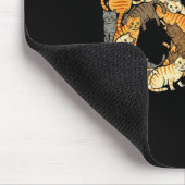 Lustige Tabby-Katzen 6 7 Meme Sechs Sieben Liebe A Mousepad (Ecke)