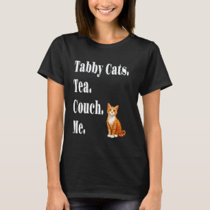 Lustige Tabby-Katzen Tee Couch Ich Orange Tabby Ka