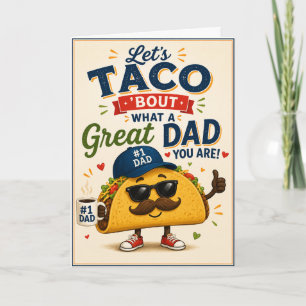 Lustige Taco ‘Bout eine großartige Vater-Schätzung Karte