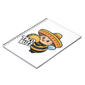 Lustige Taco Buzz Hummel Notizblock (Linke Seite)
