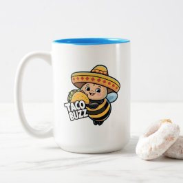 Lustige Taco Buzz Hummel Zweifarbige Tasse