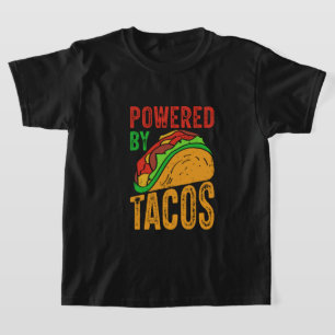 Lustige Taco-Power-Wort-Kunst T-Shirt