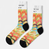 Lustige Taco-Socken | Hin und wieder falle ich aus Socken (Linkes Detail)