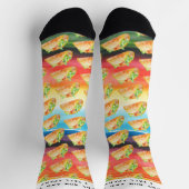 Lustige Taco-Socken | Hin und wieder falle ich aus Socken (Oben)