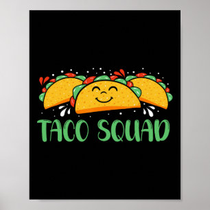 Lustige Taco-Truppe Cinco De Mayo Männer und Fraue Poster