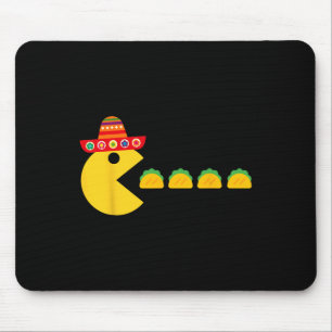 Lustige Tacos essende Fiesta Cinco De Mayo Mexikan Mousepad