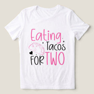 Lustige Tacos-Wortkunst frühe Schwangerschaft Tri-Blend Shirt
