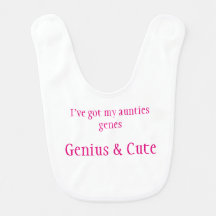 Lustige Tante Baby Bib