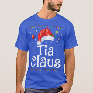Lustige Tante Claus Weihnachts-Pyjamas Santa-Gesch T-Shirt