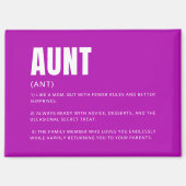 Lustige Tante Definition Magnet (Vorderseite)