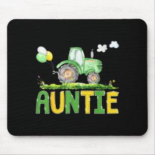 Lustige Tante Geburtstagsjunge Traktor Bauernhof L Mousepad