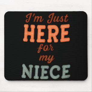 Lustige Tante Leben Ich bin nur hier für meine Nic Mousepad