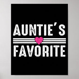 Lustige Tante Lieblingssohn Tochter Ich bin Tante' Poster