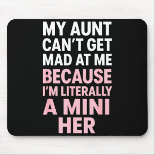 Lustige Tante Nichte Mini Ihre Übereinstimmende Fa Mousepad