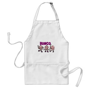 Lustige tanzende Bunco Würfel Schürze