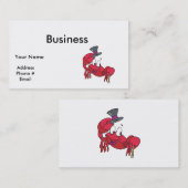 lustige Tanzkrabbe Visitenkarte (Vorne/Hinten)