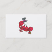 lustige Tanzkrabbe Visitenkarte (Rückseite)