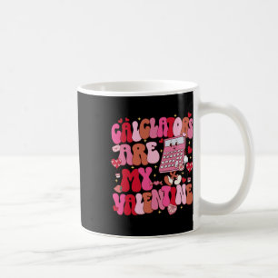 Lustige Taschenrechner sind mein Valentinstag-Math Kaffeetasse