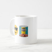 Lustige Tasse 'Cool Beans', Geschenk mit süßem Emo (Vorderseite Links)