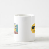 Lustige Tasse 'Cool Beans', Geschenk mit süßem Emo (Mittel)