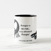 Lustige Tasse des Skorpionszeichens (Mittel)