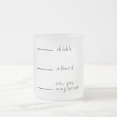 Lustige Tasse für den ersten Morgen-Kaffee (Mittel)