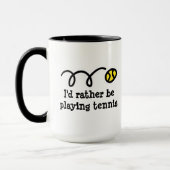 Lustige Tasse für Tennisspieler (Links)