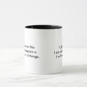 Lustige Tasse - Gott setzte mich an (Zentrum)