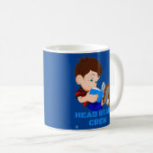 lustige Tasse "HEAD START CREW" (VorderseiteRechts)