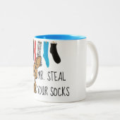 Lustige Tasse Herrn Steal Your Socks Chihuahua (VorderseiteRechts)