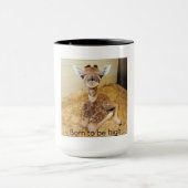 Lustige Tasse mit Giraffe (Zentrum)
