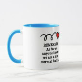 Lustige Tasse mit humorvollem Familienzitat (Links)