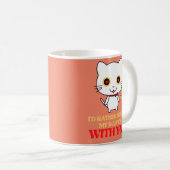 lustige Tasse "NIEDLICH CAT" (VorderseiteRechts)