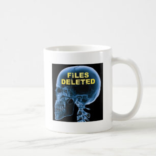 Lustige Tasse Totenkopf Dateien Gelöscht