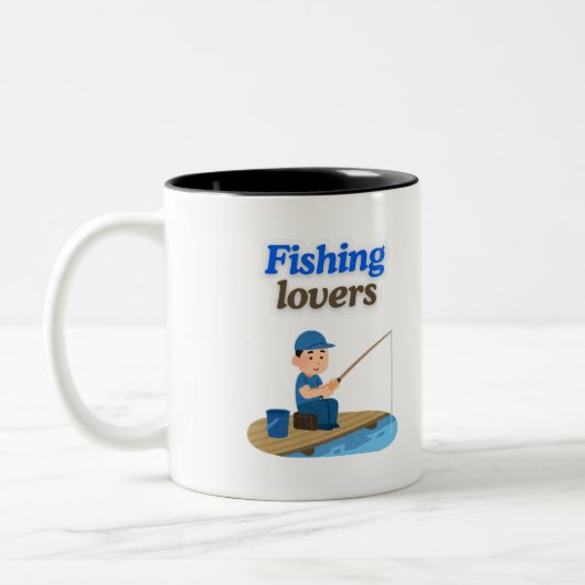 Lustige Tassen Angler (Links)