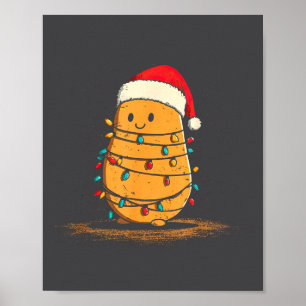 Lustige Tato-Weihnachtsgrafik-Lichterliebhaber  Poster