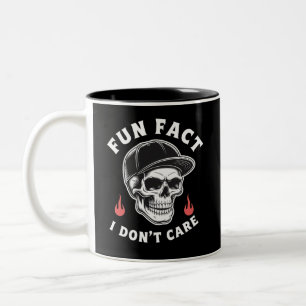 Lustige Tatsache, die mich nicht interessiert, lus Zweifarbige Tasse
