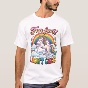 Lustige Tatsache Egal Einhorn Regenbogen Botanisch T-Shirt
