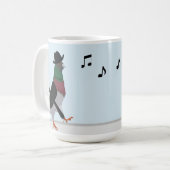 Lustige Taube in der Stadt  Kaffeetasse (Vorderseite Links)