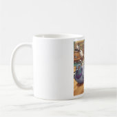 Lustige Tauben-Bowling-Strike-Cartoon-Kunst Kaffeetasse (Links)