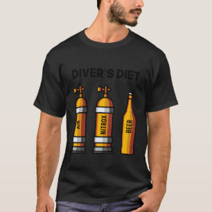 Lustige Taucher-Bier-Taucher-Diät für Taucher T-Shirt