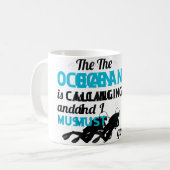 Lustige Taucher Tauchende Kaffeetasse (Vorderseite Links)