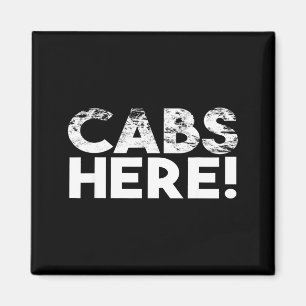 Lustige Taxis hier - Lustiger Guido New Jersey Gtl Magnet