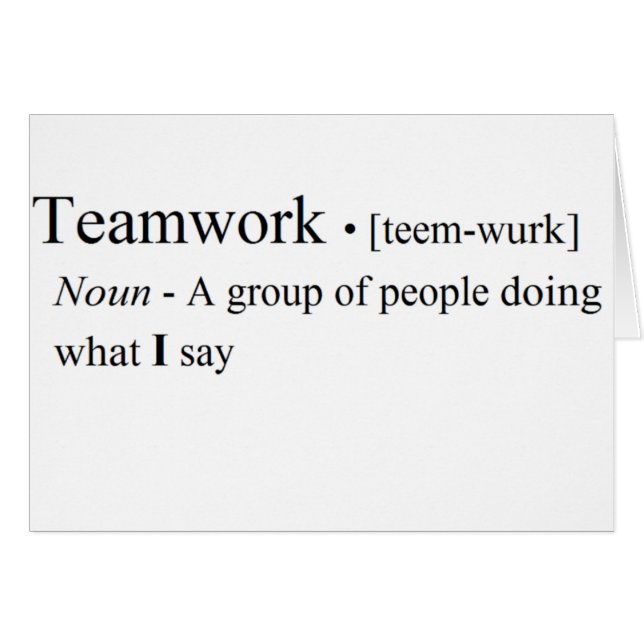 Lustige Teamwork-Produkte (Vorderseite (Horizontal))