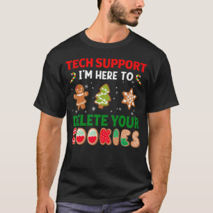 Lustige Tech-Support-Weihnachtsplätzchen-Feiertags T-Shirt
