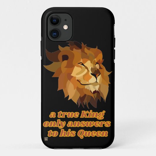 lustige Telefonzelle "A TRUE KING.." Case-Mate iPhone Hülle (Rückseite)